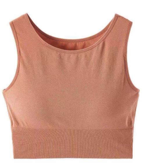 Áo ba lỗ crop có mút đệm ngực