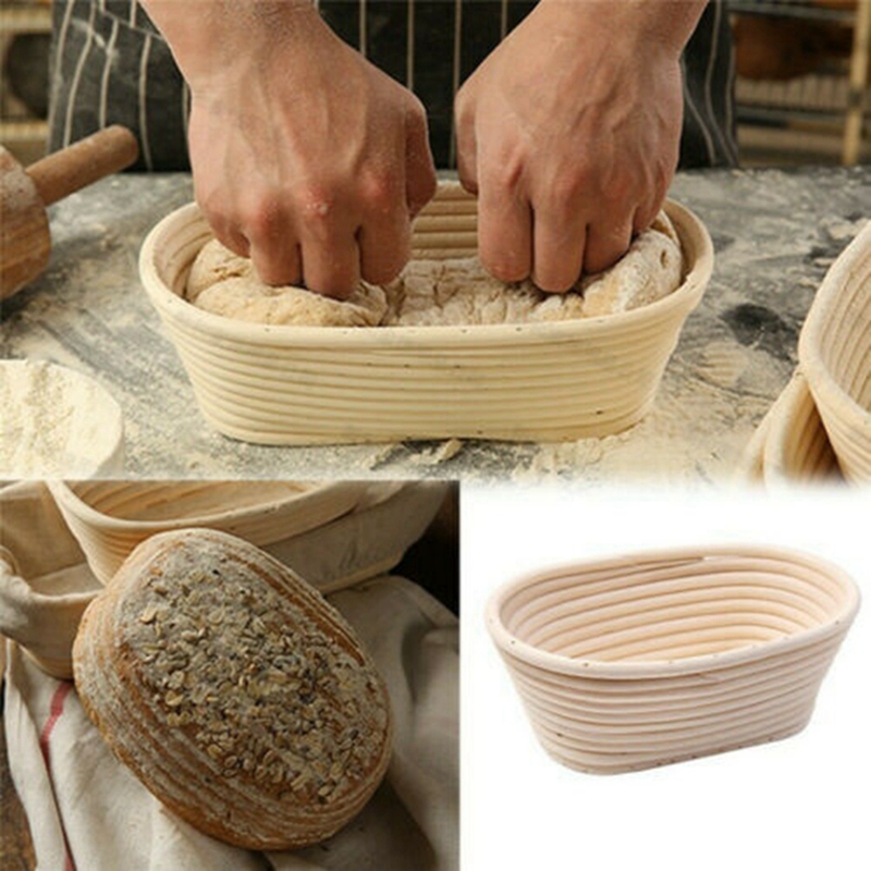 Oval Bread Proofing Proving Basket Rattan Dough Baguette