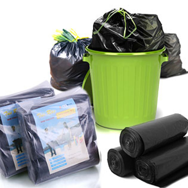 Combo 3 Cuộn Túi Rác Đại Màu Đen Tự Phân Hủy
