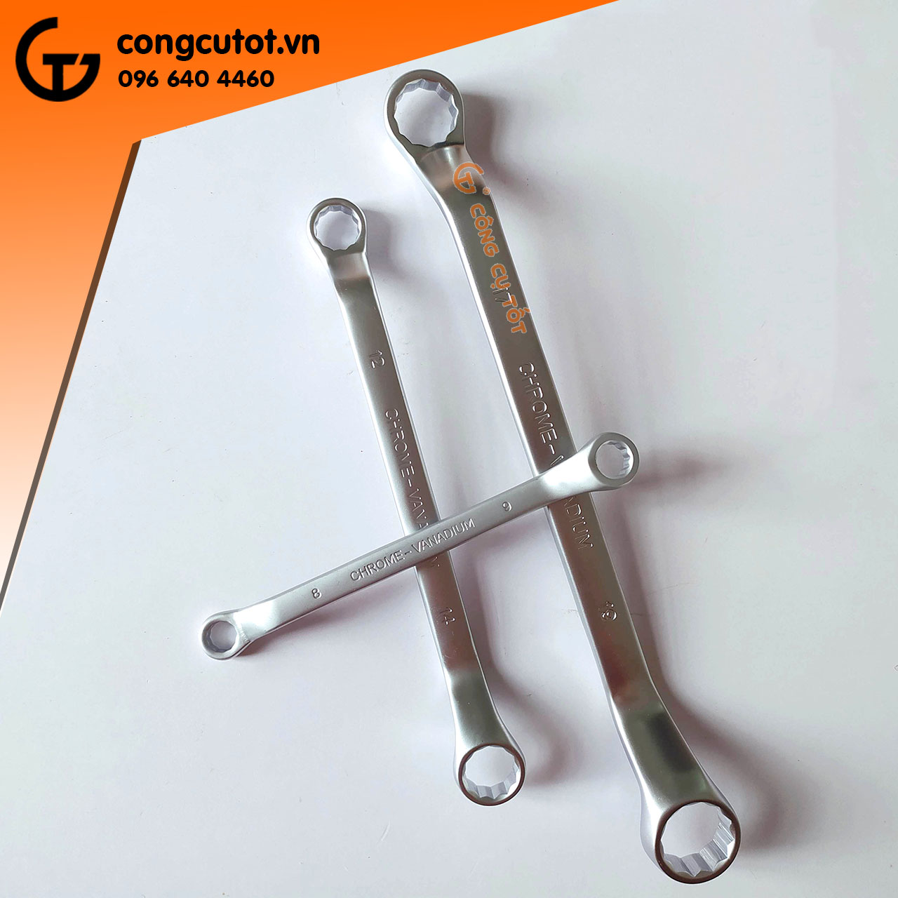 Cờ lê 2 đầu vòng DFJ size tùy chọn