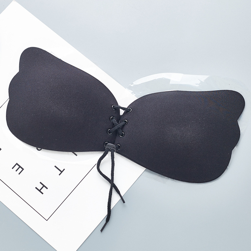 Áo dán ngực silicon cánh tiên MAVARI - Miếng dán ngực rút dây nâng ngực tạo khe, dính siêu chắc D0124