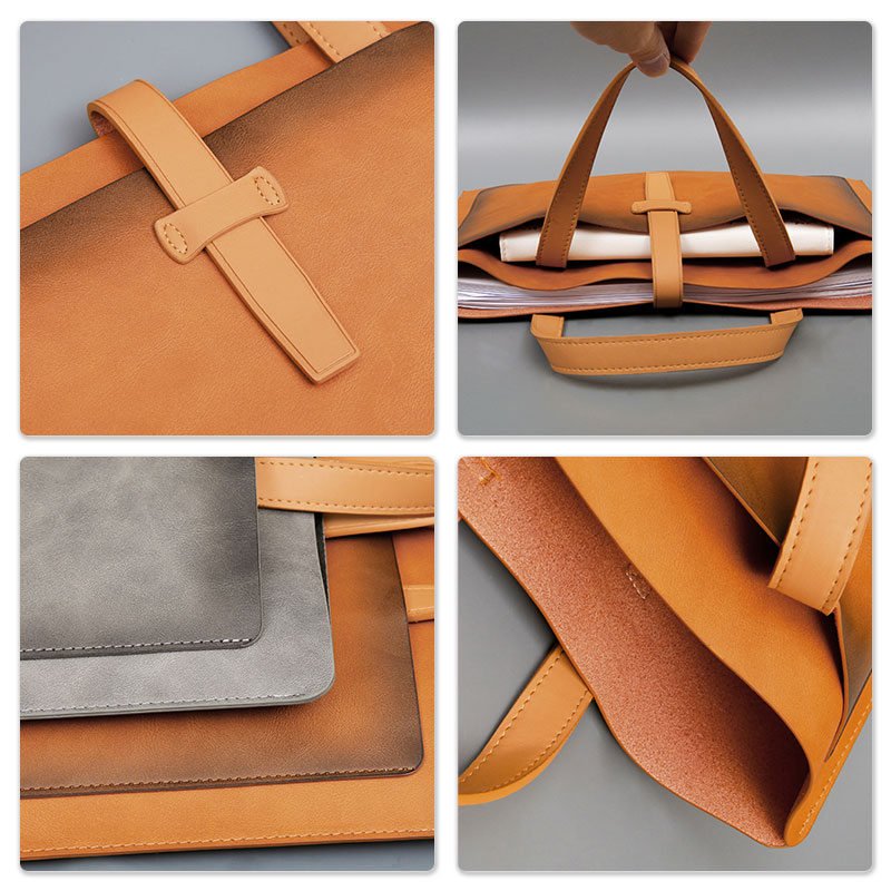 C&K Large capacity briefcase business document bag portable waterproof commuter bag handheld document bag