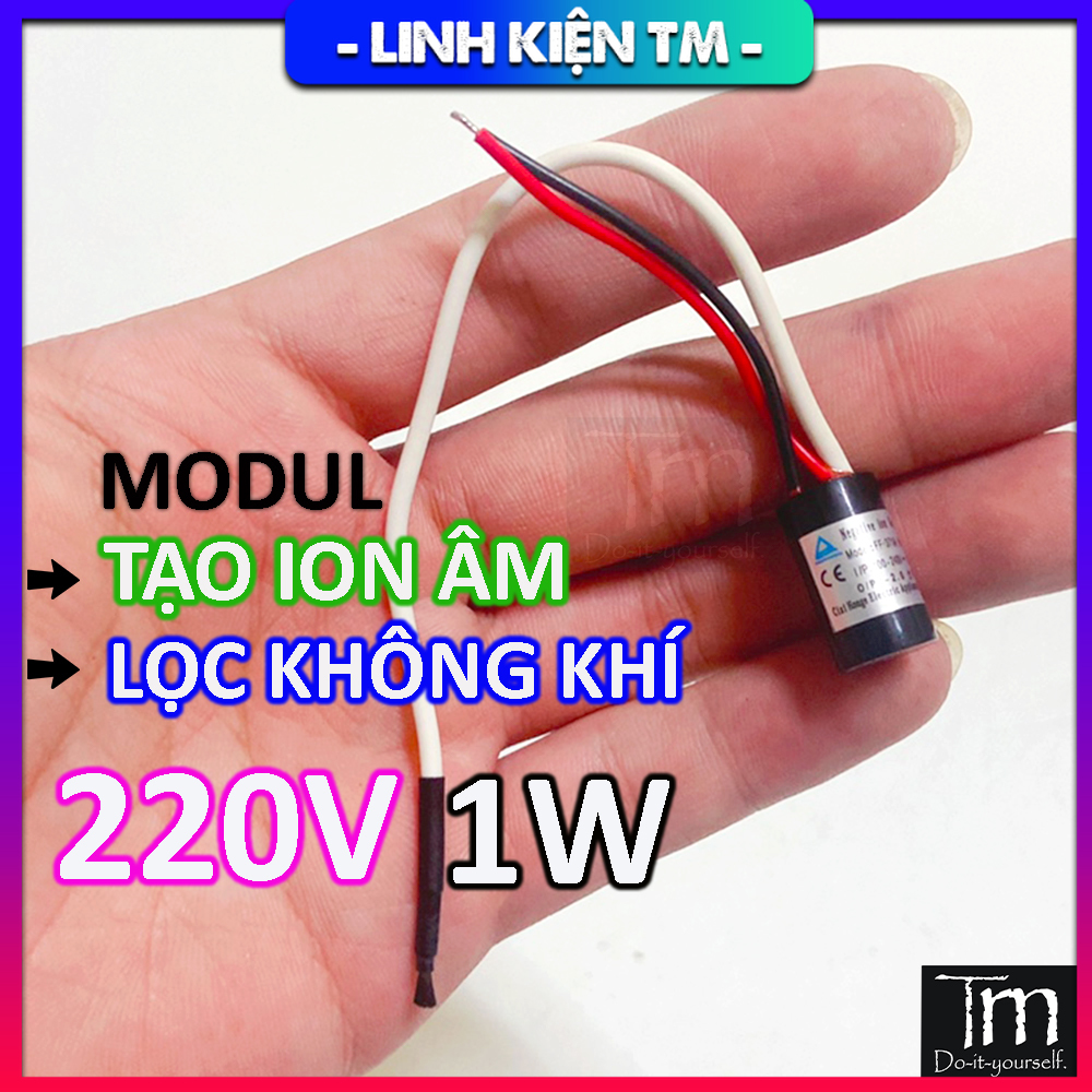 Bộ Tạo ION Âm Lọc Không Khí Điện 220V 1W Nhỏ Gọn