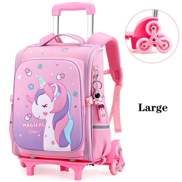 School bags for store girls with wheels