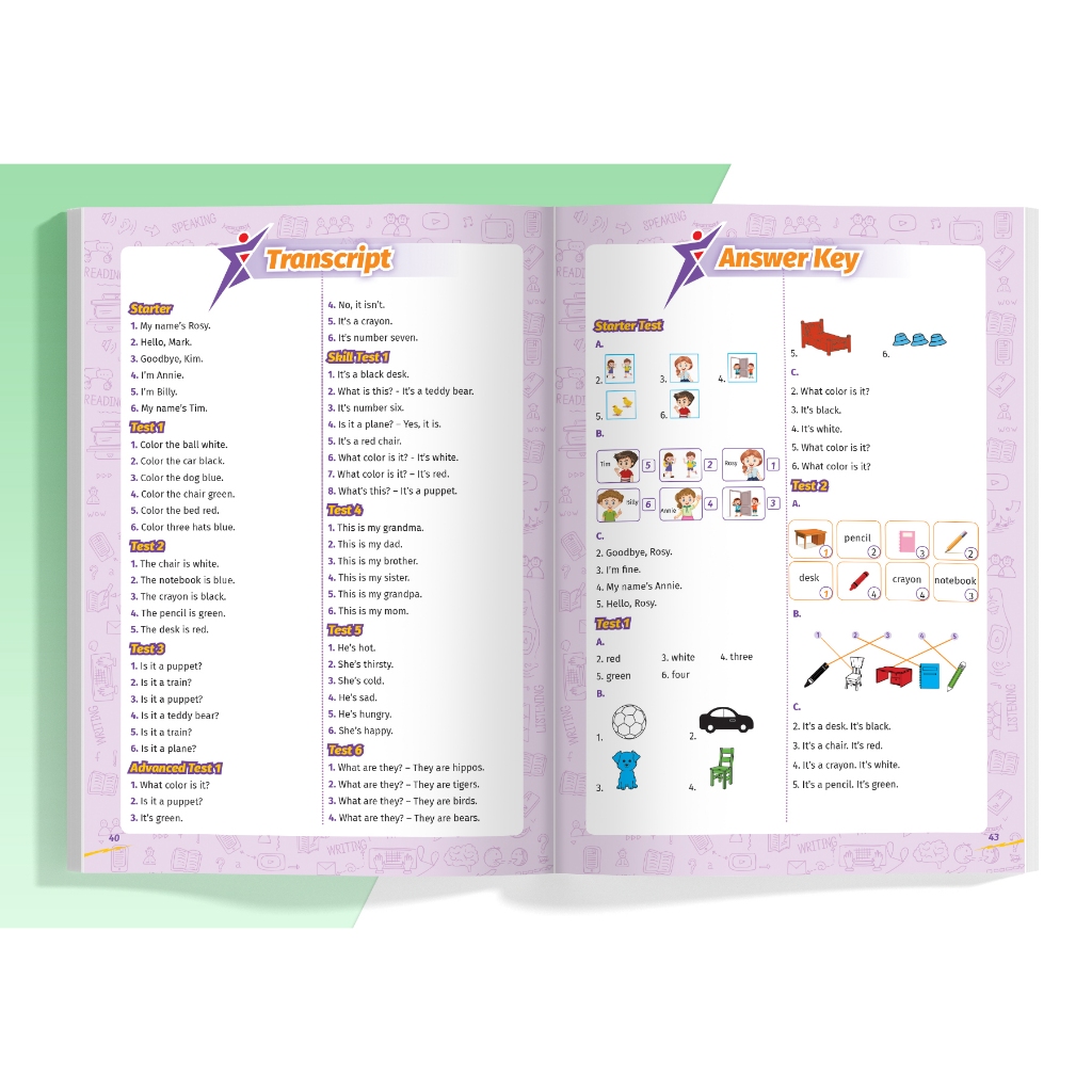 Sách Super Test - Đề kiểm tra nhanh Tiếng Anh Lớp 1