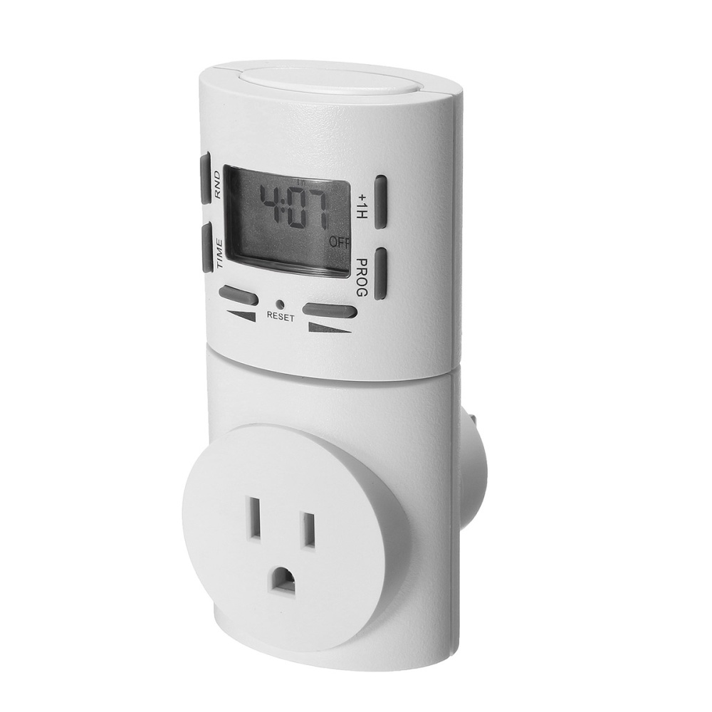 7 Day Digital Electronic Premium LCD Programmable Timer 10A Plug-in ...