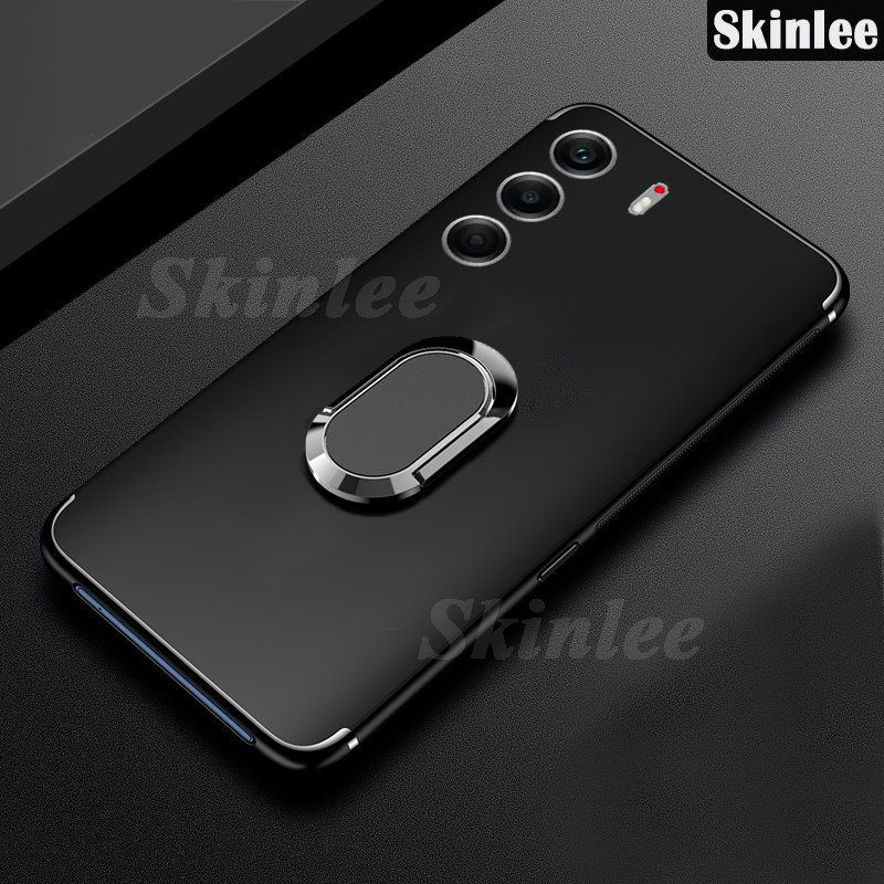 Phone case For Tecno Camon 40 40 Pro Back cover Finger Metal Ring Kickstand Car Holder Matte Soft Silicone Cover For Tecno Camon 40 Pro Cover cases. 