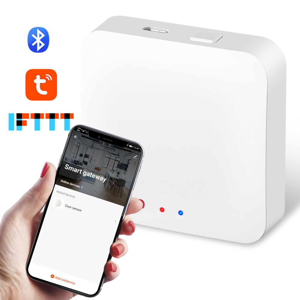 Elctech hiện tại cổng thông minh đa chế độ ZigBee Wifi Bluetooth lưới trung tâm làm việc với tuya ứng dụng thông minh jul.
