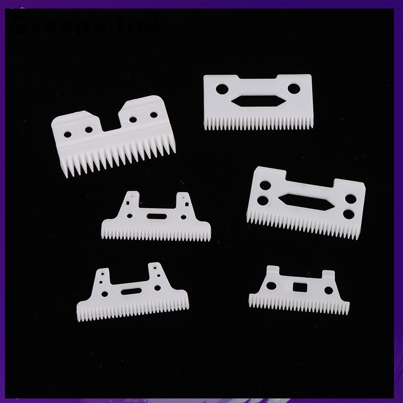 【Greenwind】 2-Hole Stagger-Tooth Ceramic Movable Blade Cordless Clipper Replaceable Blade For Shear Clipper