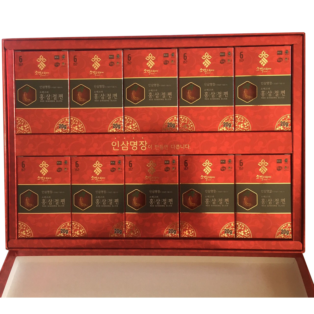 HỒNG SÂM LÁT TẨM MẬT ONG SOBAEK HÀN QUỐC (20gr x 10 gói)