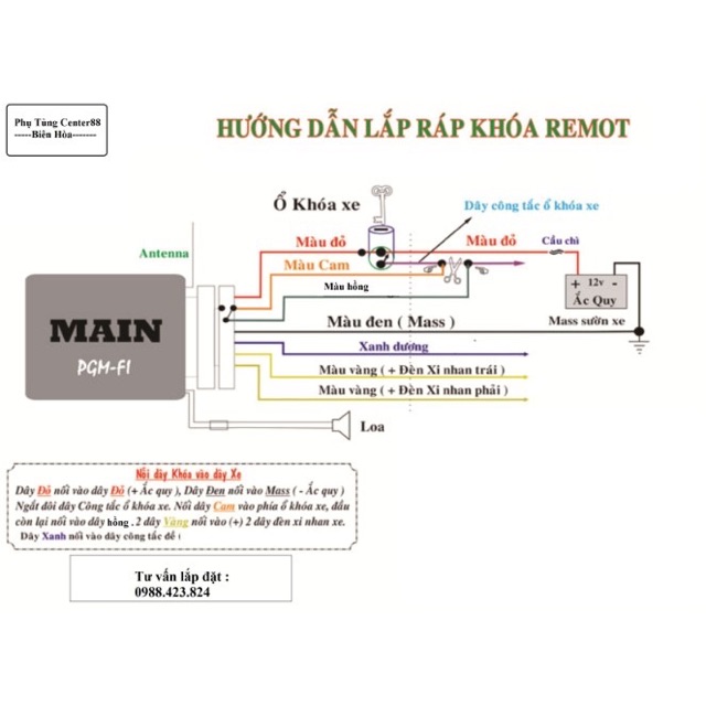 [ Tân Thịnh ] Chống trộm remote xe máy V5 Kinglock