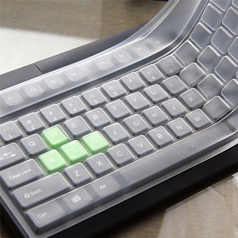 1PC Soft Silicone Keyboard Cover For Universal Desktop Computer Anti-dust Keyboard Cover Case Transparent Clear Protecter Film