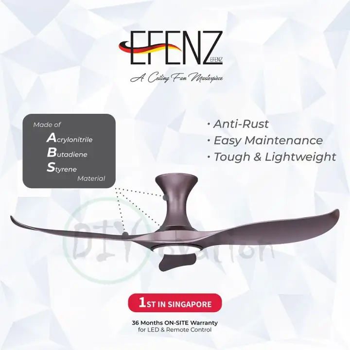 Efenz Ceiling Fan With Hugger 36 40 46 52 60 Dc Motor Ceiling Fan With Light Lazada Singapore