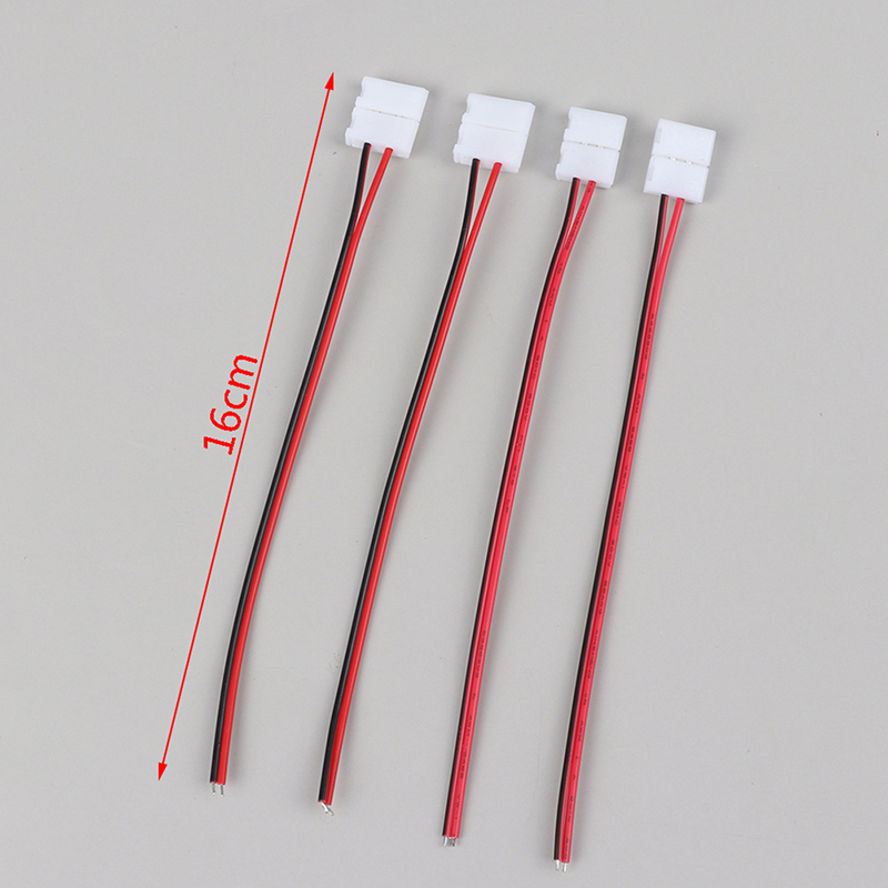 10%20Pcs%202%20Pin%20Power%208mm%2010mm%20LED%20Strips%20Lights%20Connector%20Splice%20Clip%20For%20SMD%20-%20Image%202