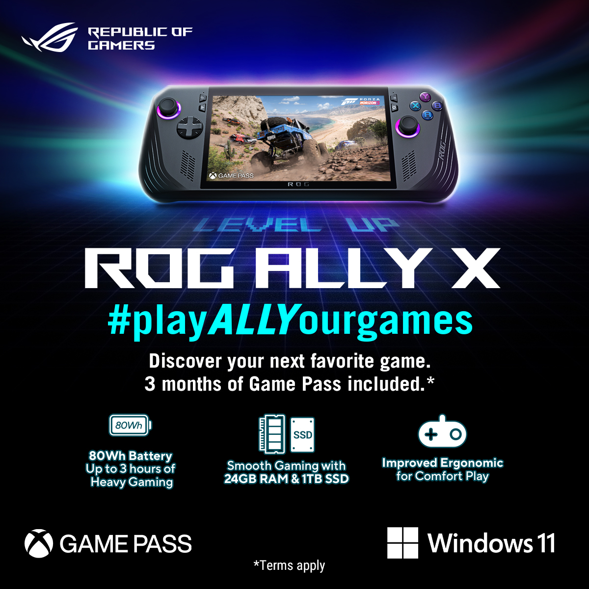 ASUS ゲーミングPC ROG ALLY X 4TB SSD 交換済み（Amazonセールでまた 