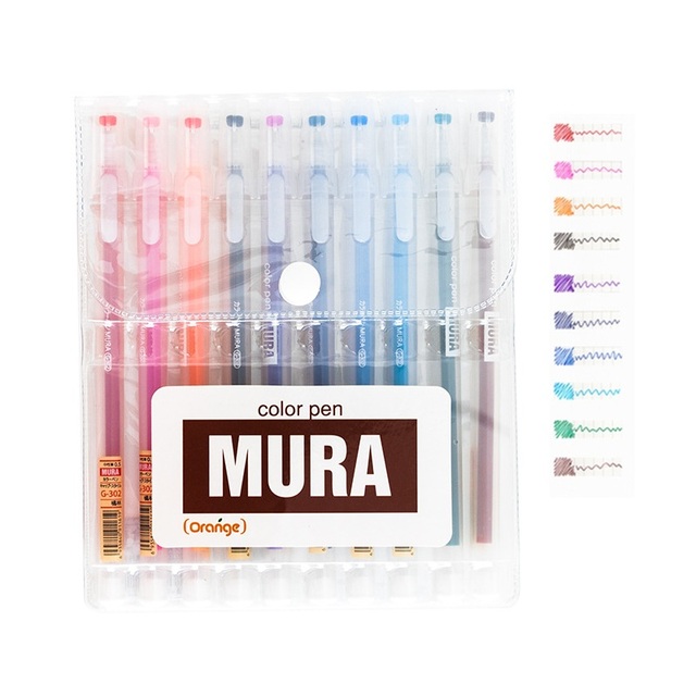 %E3%80%90The%20Quiet%20Page%E3%80%916/10/12%20Color%20Pen%20Set%20Transparent%20Mura%20Style%200.5mm%20Ballpoint%20Gel%20Ink%20Roller%20Ball%20Pens%20Marker%20Liner%20Drawing%20Office%20School%20A6127%20-%20Image%202