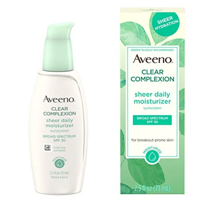 aveeno oil free face moisturizer