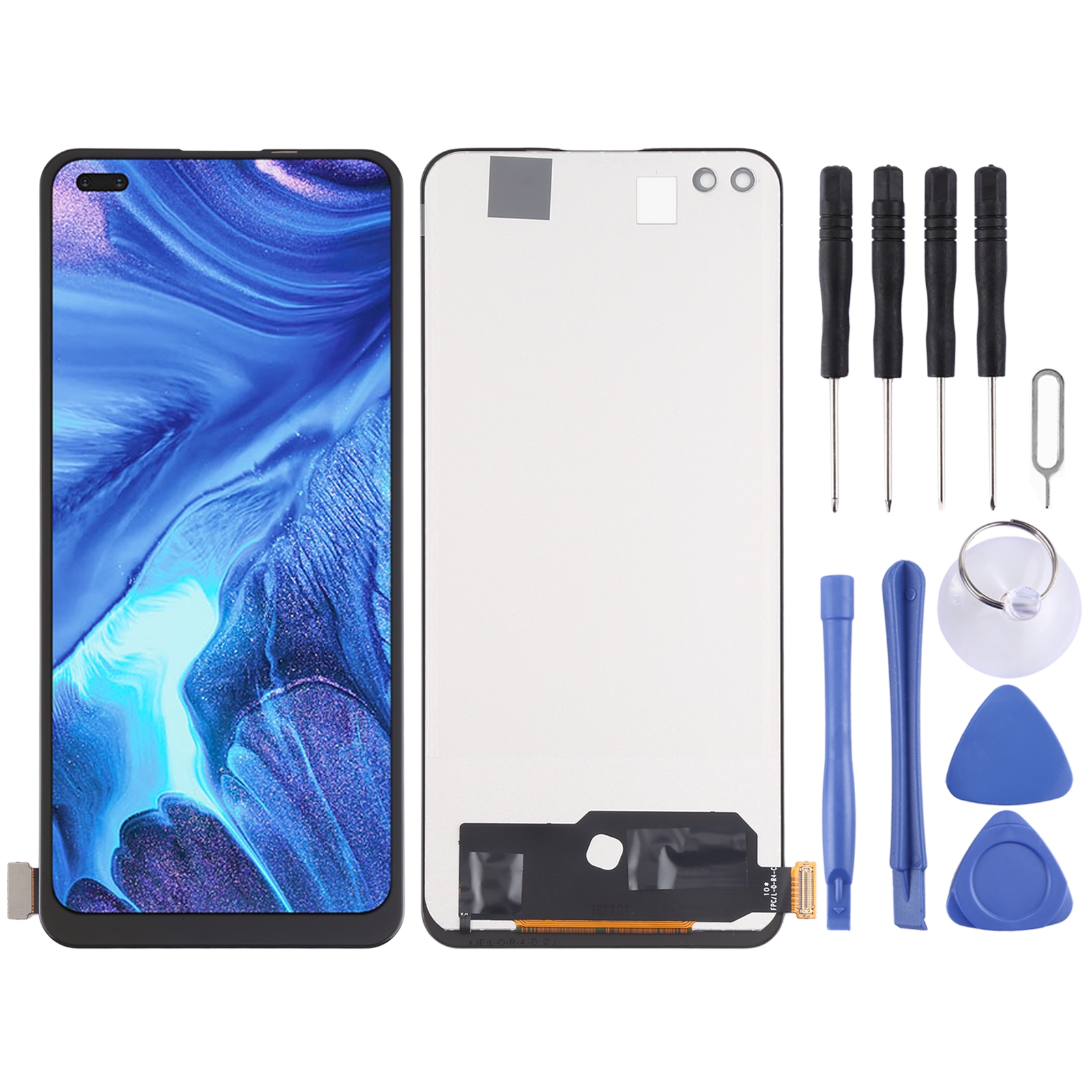 Tft material lcd screen and digitizer full assembly for oppo reno4 4g / reno4 f / reno4 lite / a93 4g / f17 pro