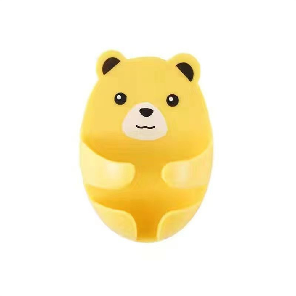 CHIPLY Cartoon Plug Hook Non Punching Hanging Plug Wall Hanging Hook Kitchen Bear Plug Storage Hook Household Adhesive Storage Hook