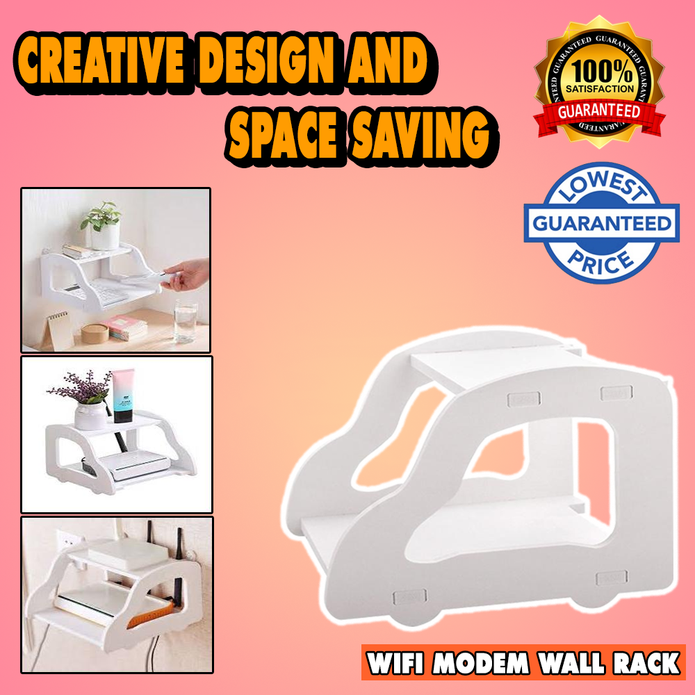 WIFI MODEM WALL RACK WiFi Router Storage Rack,Wall Mount Network