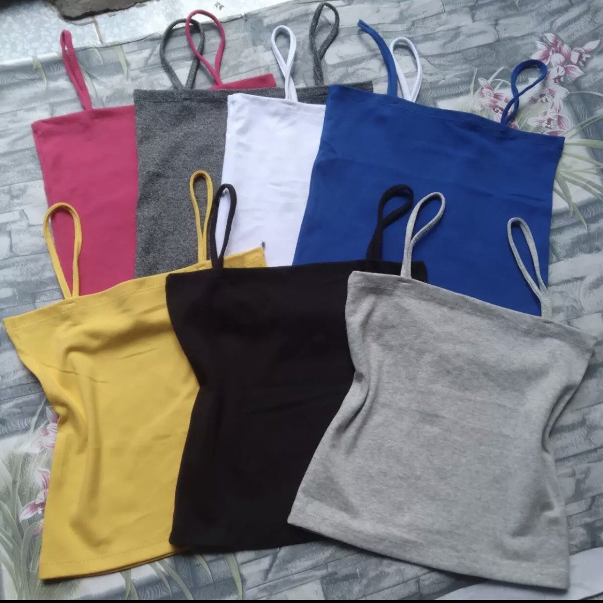 Áo 2 dây croptop, áo hai dây sợi bún