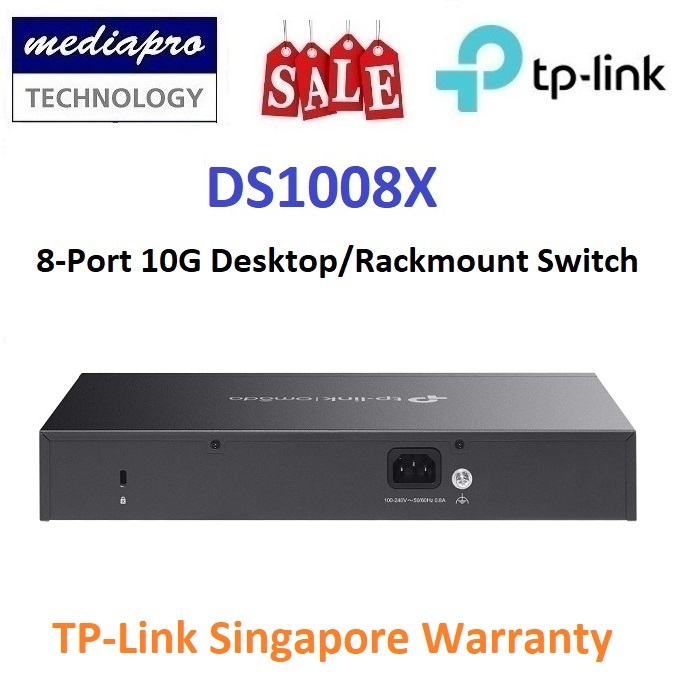 TP-LINK DS1008X Omada 8-Port 10G Desktop/Rackmount Switch