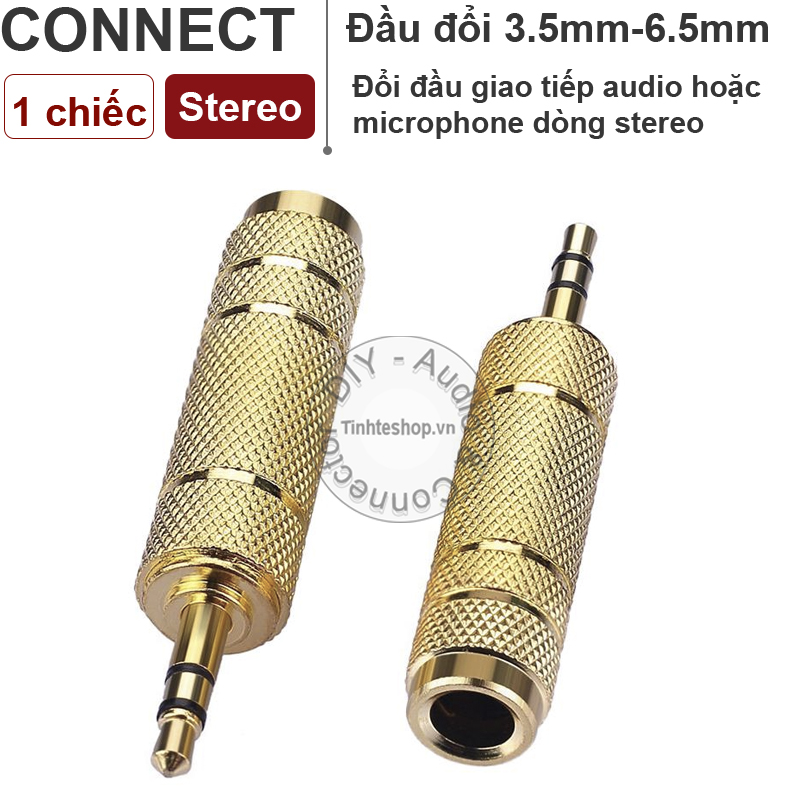 Đầu đổi 3.5 sang 6.5 stereo - Jack cắm 6.5mm sang 3.5mm