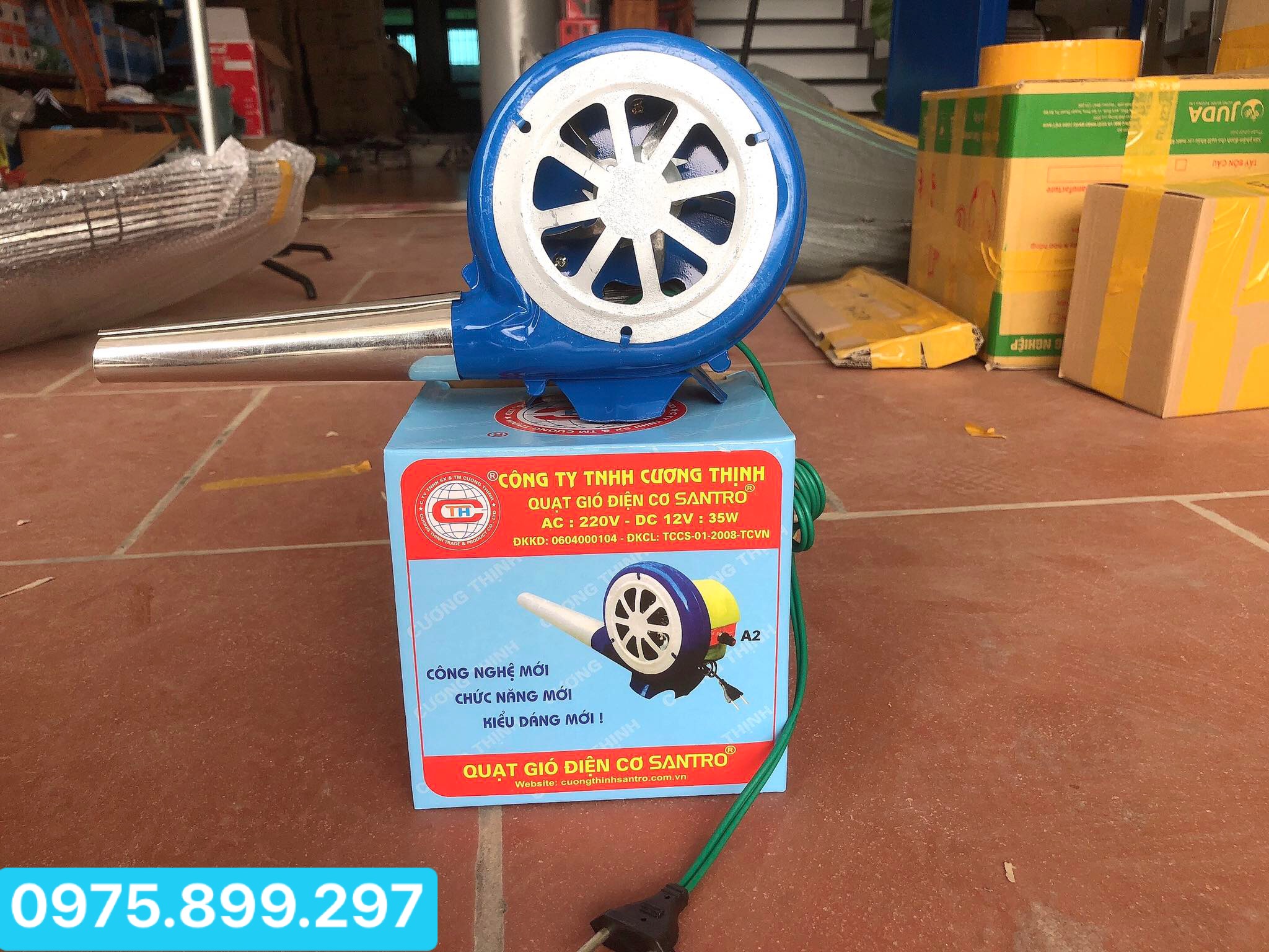 QUẠT KHÒ BẾP CÔNG NGHIỆP, BỄ THỔI LỬA 35W Có Chiết Áp