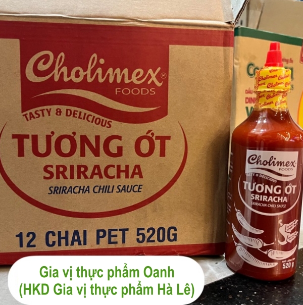 Tương ớt Siracha Cholimex (520gr)[CHAY/MẶN]