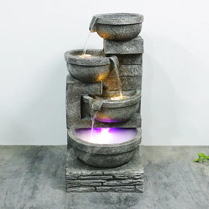 Ready Stock In Sg Water Fountain Features Floor Standing Design Fengshui Led Lightist Generator With Colorful Lights Lazada Singapore Ready Stock In Sg Water Fountain