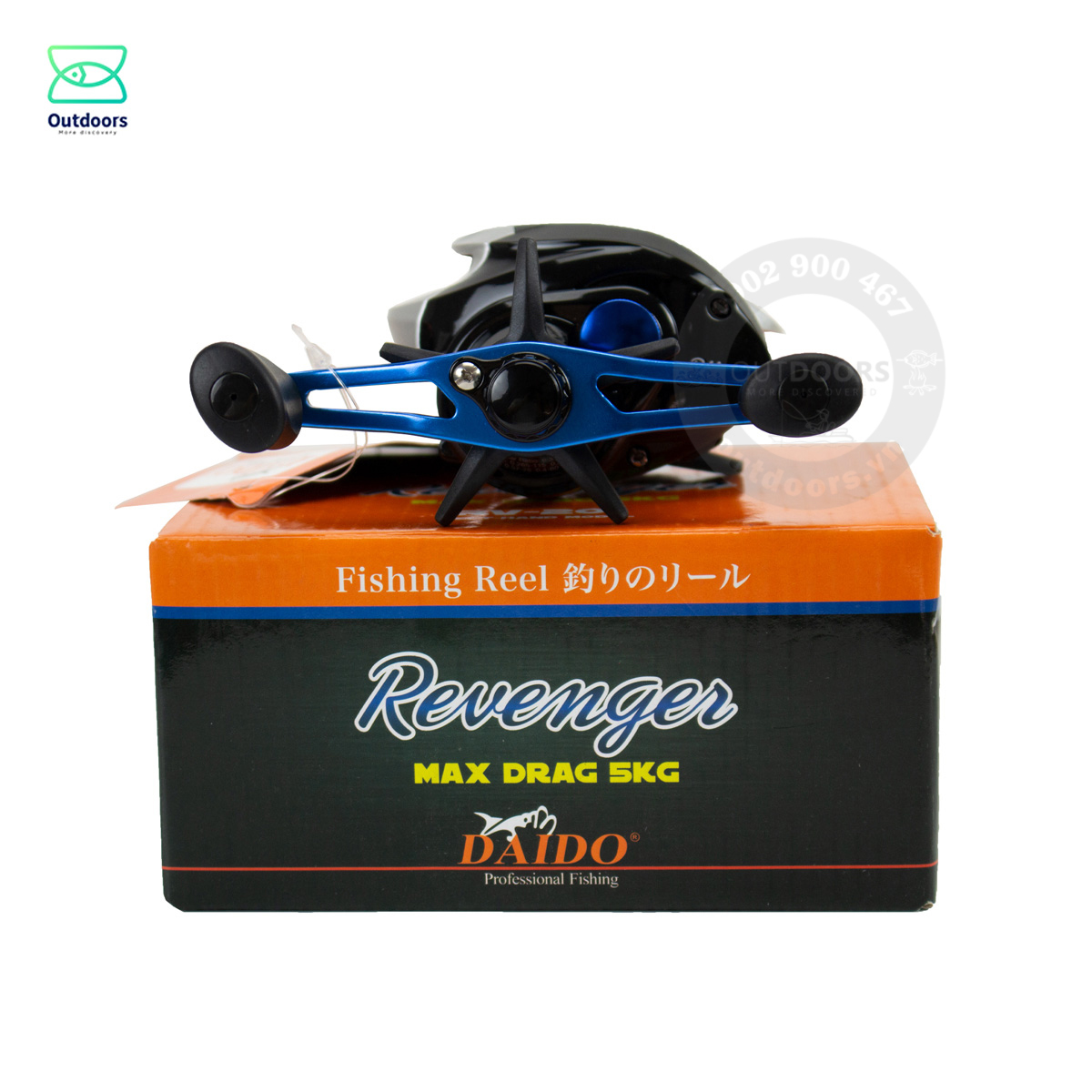 [HCM]Máy ngang câu cá Daido Revenger RV201 BC