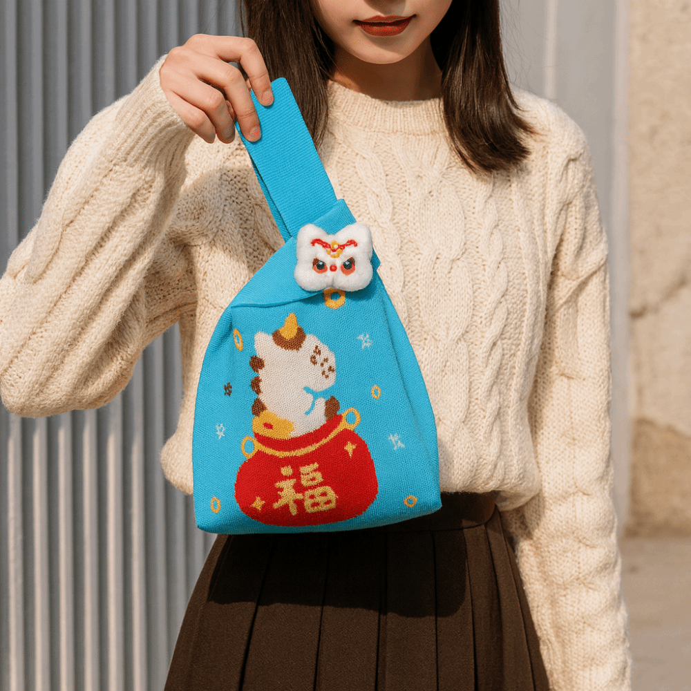 Portable%202026%20Year%20of%20the%20Horse%20Knot%20Wrist%20Bag%20Weave%20Handmade%20Tote%20Bag%20Gift%20Purse%20Reusable%20Wool%20Bucket%20Bag%20Shopping%20-%20Image%205