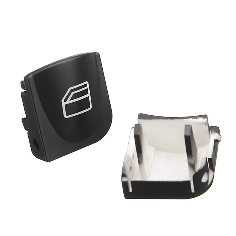 Window switch button covers for Mercedes Benz W203 W208 C CLK Class front left + right window switch button repair caps