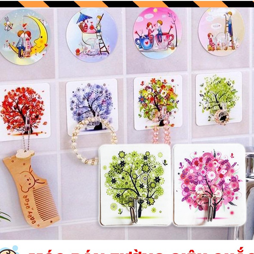 Móc dán tường siêu dính hình 3D, Móc dán tường chịu lực 3D