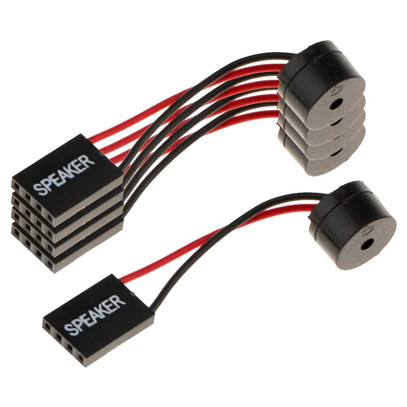 5Pcs Motherboard Speaker Buzzer PC Computer Motherboard Internal Beep Buzzer for Computer Repair
