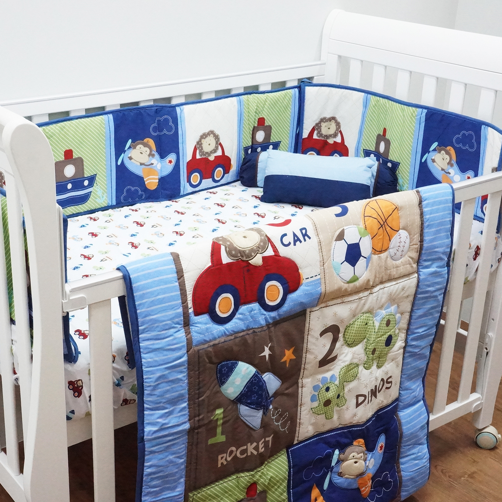 rocket cot bedding