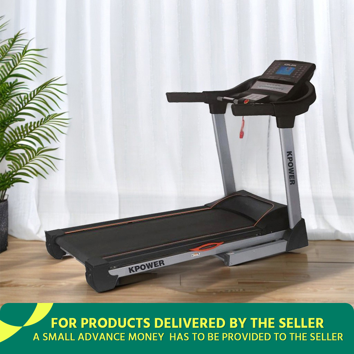Kpower Commercial K353A-A Motorized Treadmill Black