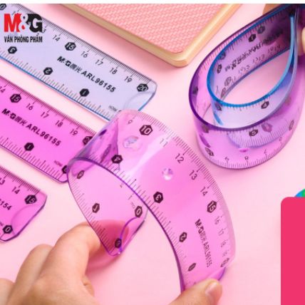 Combo gồm 2 cây thước dẻo 20cm Aihao loại dày