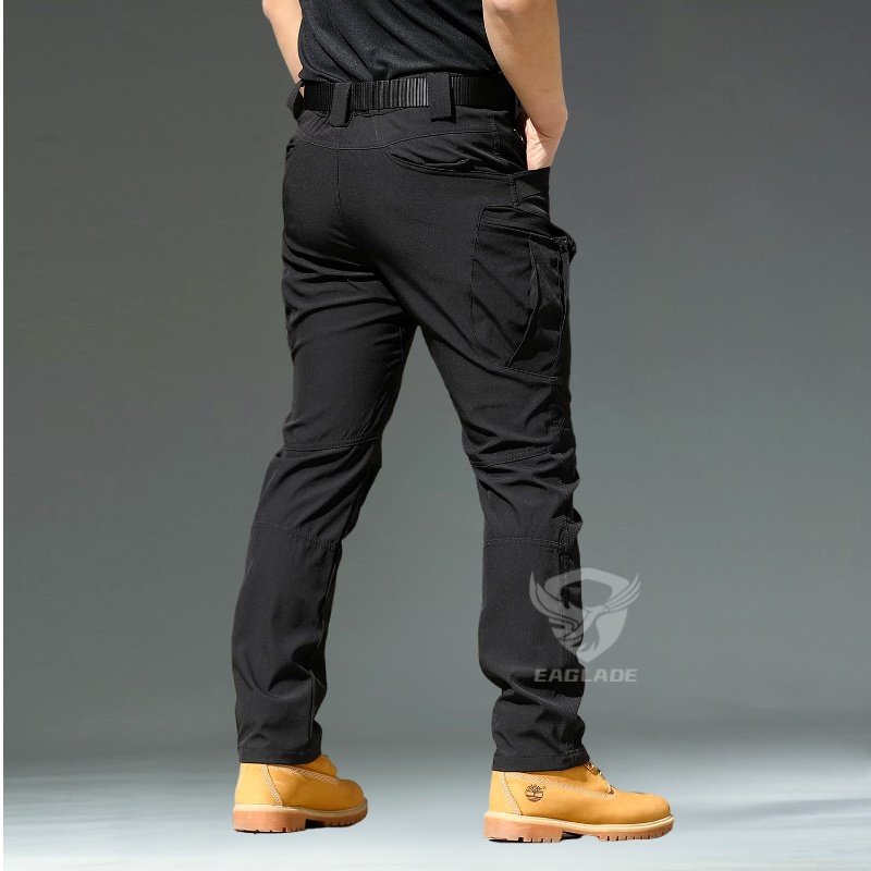 Eaglade Tactical Cargo Pants for Men in Black Ix9