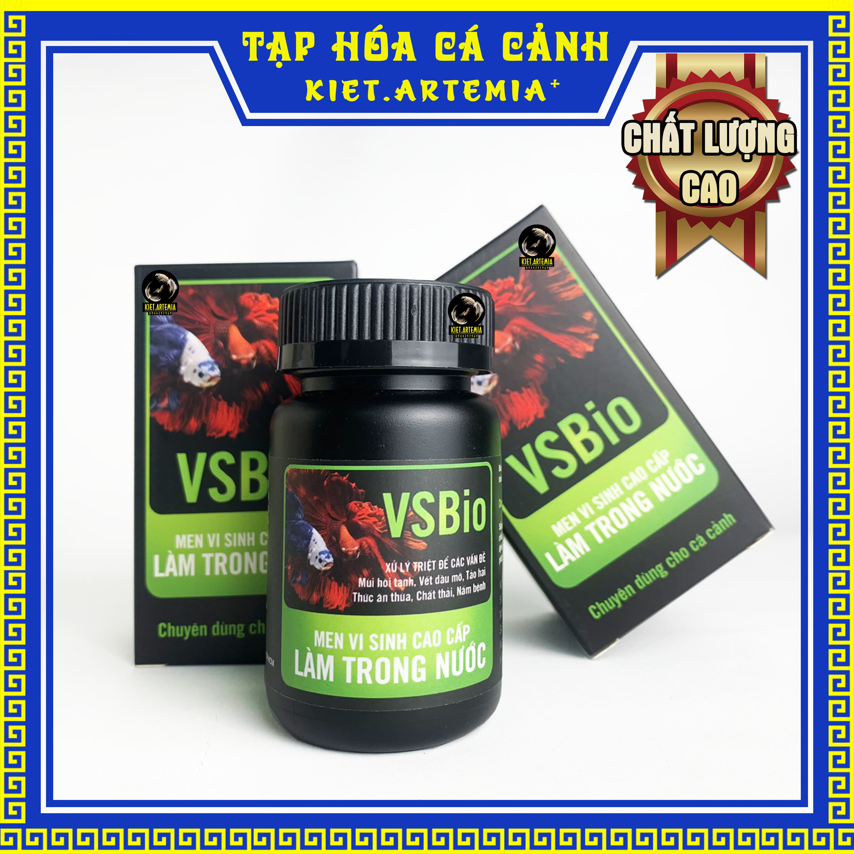 Men vi sinh làm trong nước hồ cá thủy sinh - Vs bio
