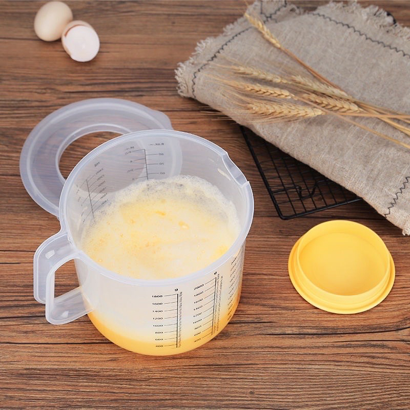 Ca Nhựa Đánh Trứng , Đánh Kem Có Nắp 2,5L