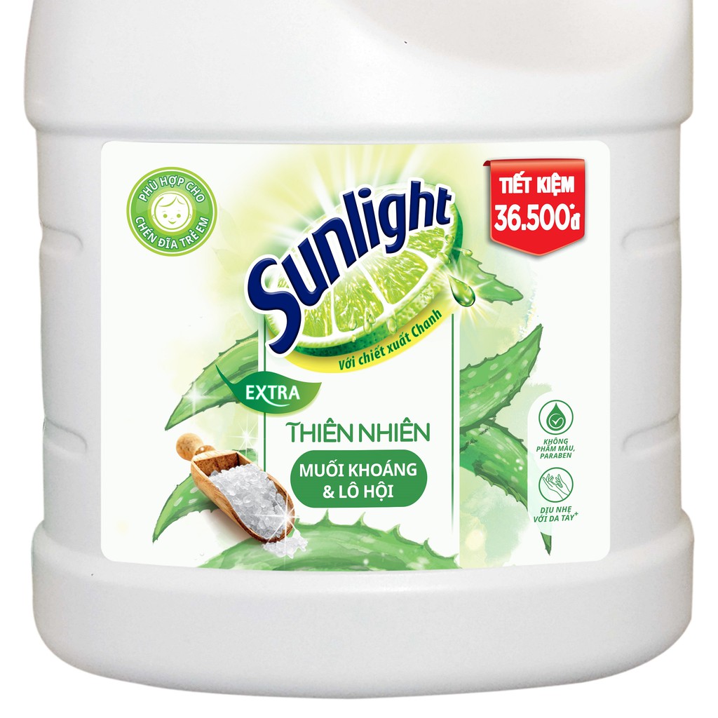 Nước rửa chén Sunlight Thiên Nhiên can 3.6kg