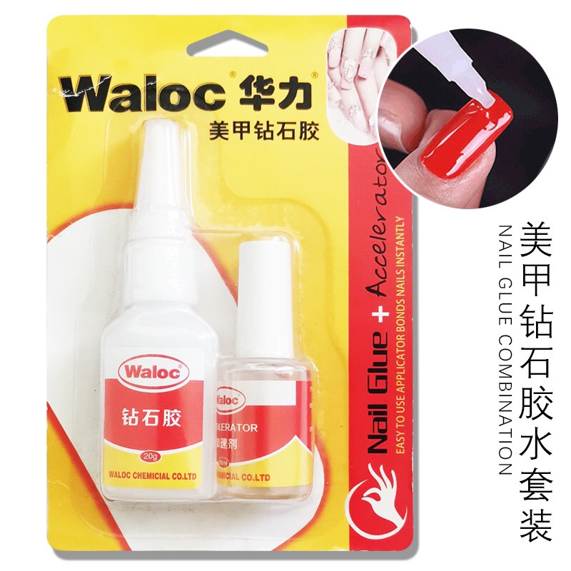 Keo bê tông dán móng giả - đính đá Waloc Siêu bền - Sugar Nails
