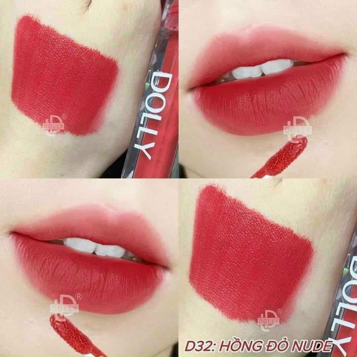 Son kem siêu lì Set 3 cây chính hãng Dolly ( lựa màu son tùy thích )