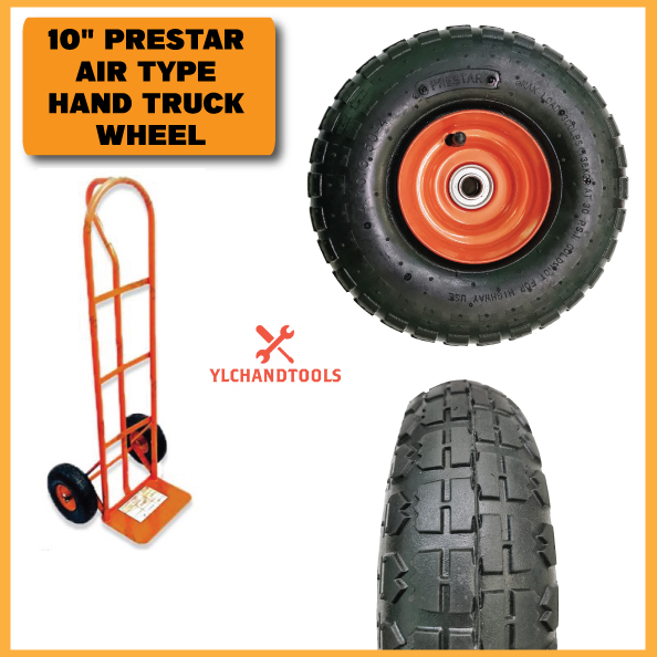 [READY STOCK] 10" PRESTAR AIR TYPE HAND TRUCK WHEEL TROLLEY PNEUMATIC