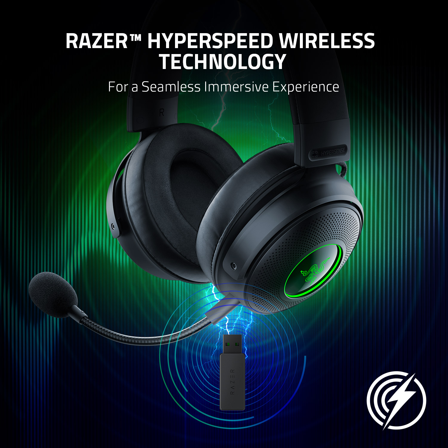 Razer Kraken V3 Pro - Wireless Gaming Headset with Haptic Technology |  Lazada Indonesia