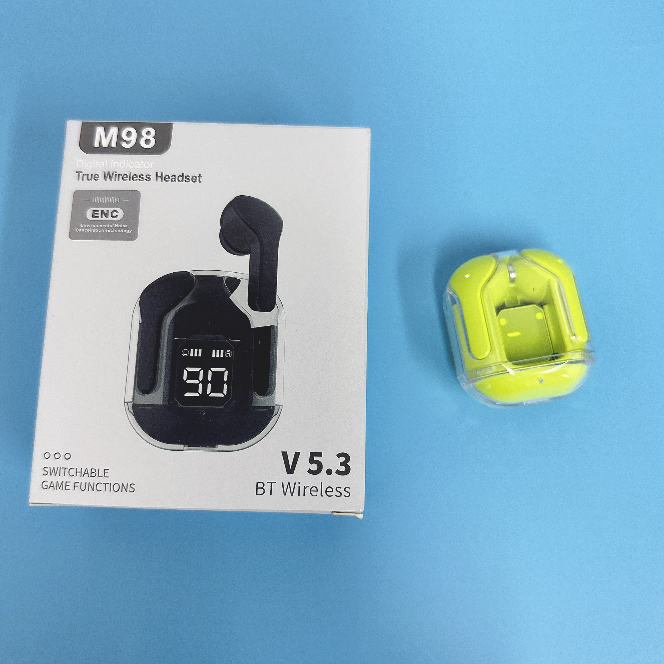 VITOG M98 TWS Bluetooth Earphones with MicWireless Bluetooth