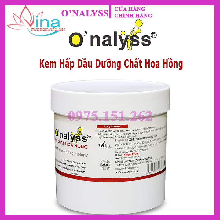 [HCM][Hủ lớn] Hấp Dầu Onalyss Hương Hoa Hồng 1000ml