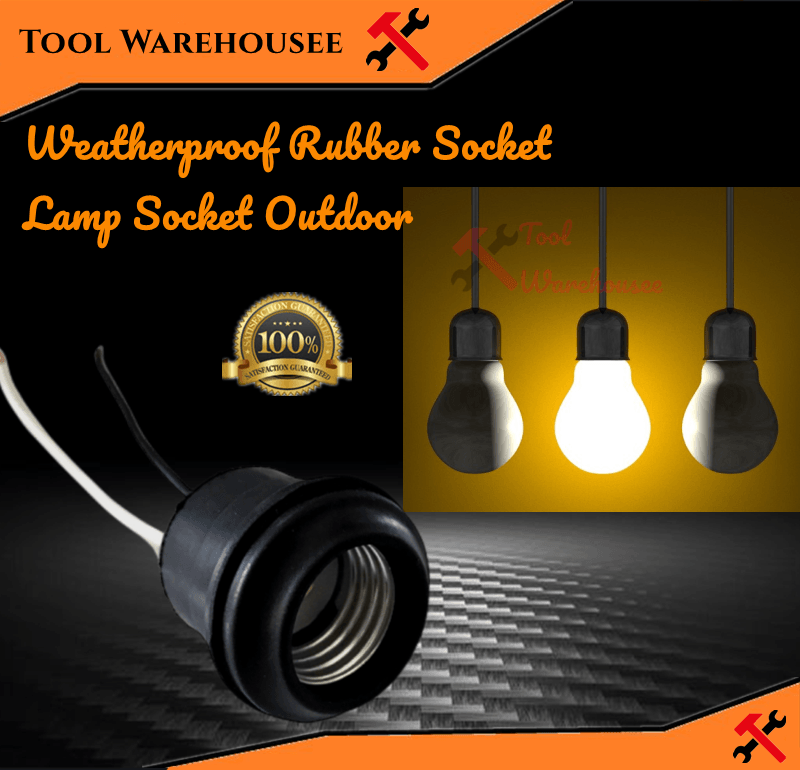 Rubber Socket Weatherproof Vorsc Weatherproof Rubber Socket Lamp Socket Outdoor | Lazada PH