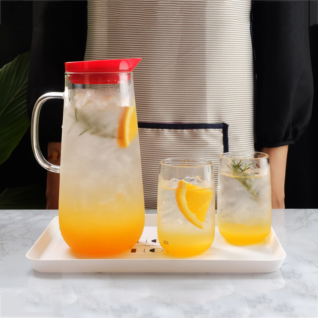 Bình thủy tinh Samadoyo S068B (Đỏ) 1250ml